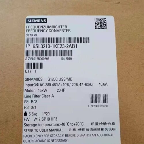 Частотный преобразователь Siemens 6SL3210-1KE23-2AB1