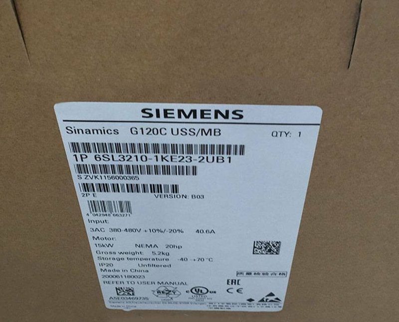 Частотный преобразователь Siemens 6SL3210-1KE23-2UB1
