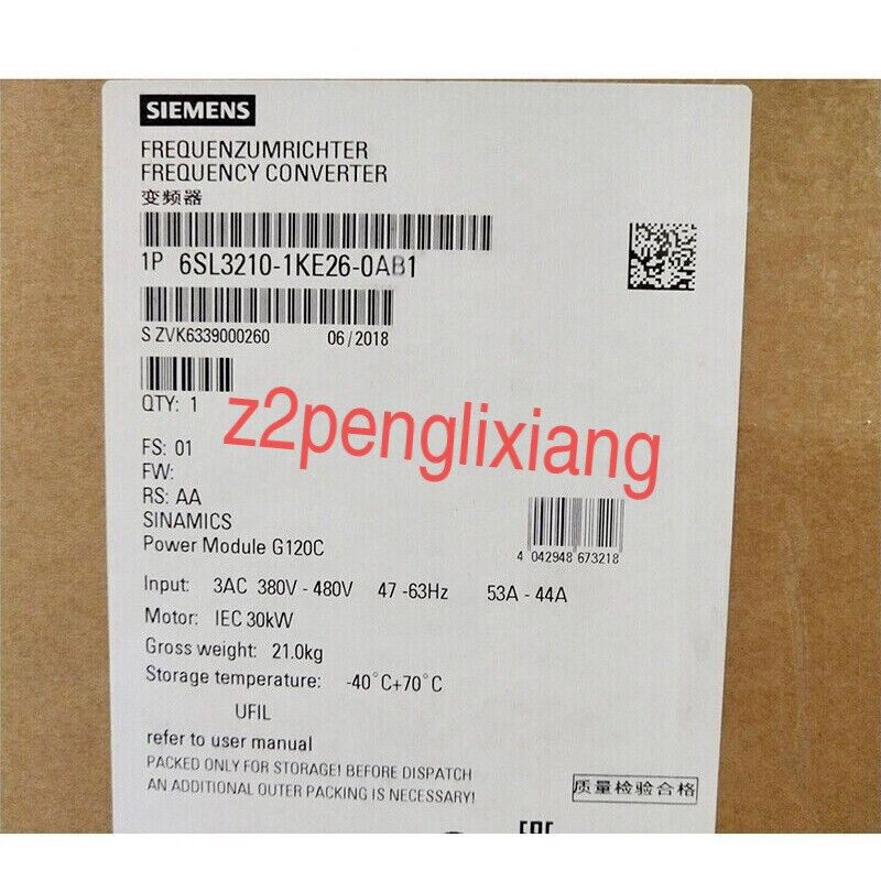 Частотный преобразователь Siemens 6SL3210-1KE26-0AB1