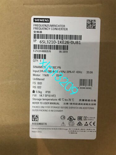 Частотный преобразователь Siemens 6SL3210-1KE26-0UB1
