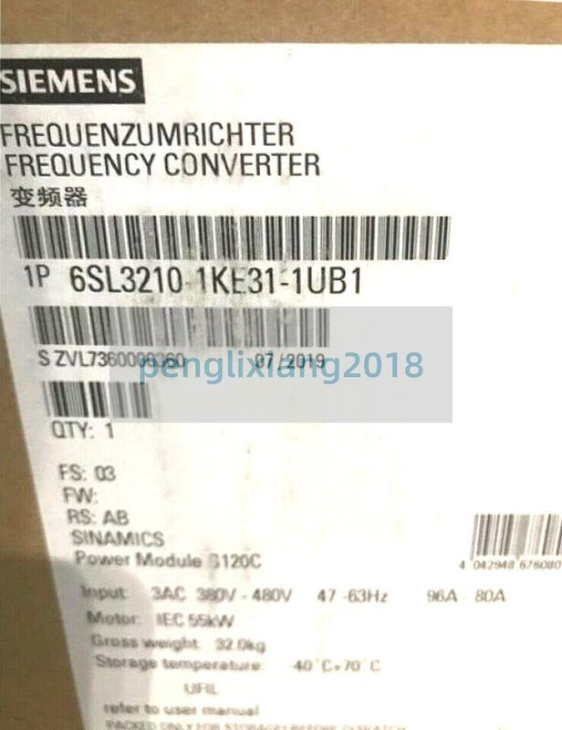 Частотный преобразователь Siemens 6SL3210-1KE31-1UB1