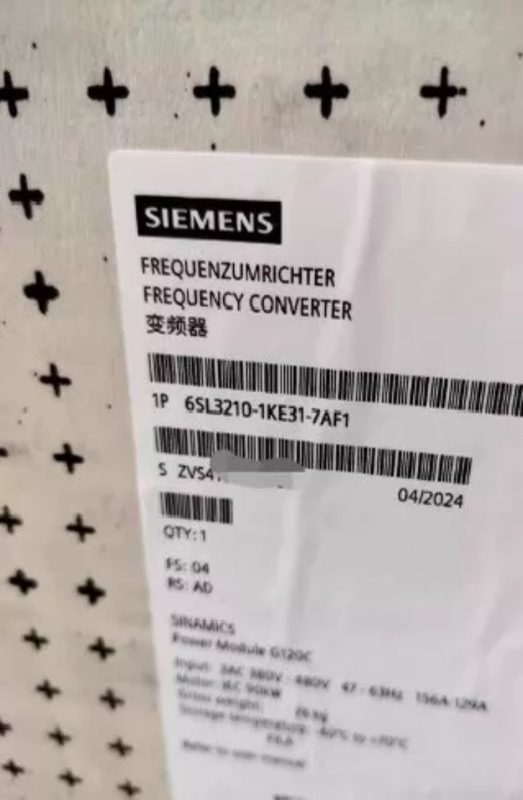 Частотный преобразователь Siemens 6SL3210-1KE31-7AF1
