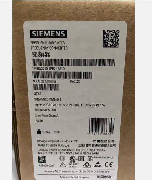 Частотный преобразователь Siemens 6SL3210-1PB21-4AL0