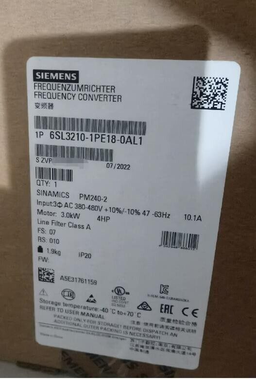 Привод Siemens 6SL3210-1PE18-0AL1