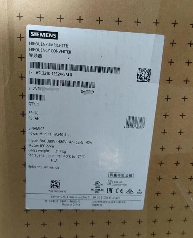 Частотный преобразователь Siemens 6SL3210-1PE24-5AL0