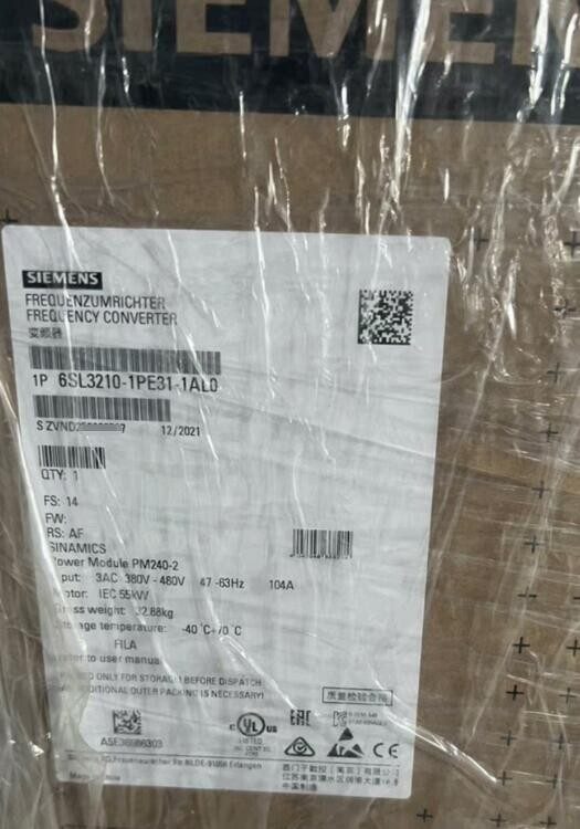 Частотный преобразователь Siemens 6SL3210-1PE31-1AL0