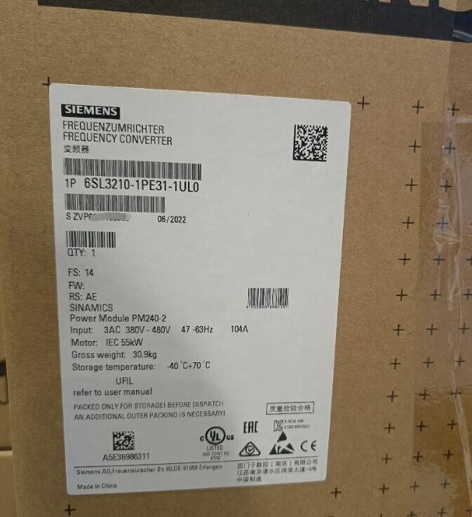 Частотный преобразователь Siemens 6SL3210-1PE31-1UL0