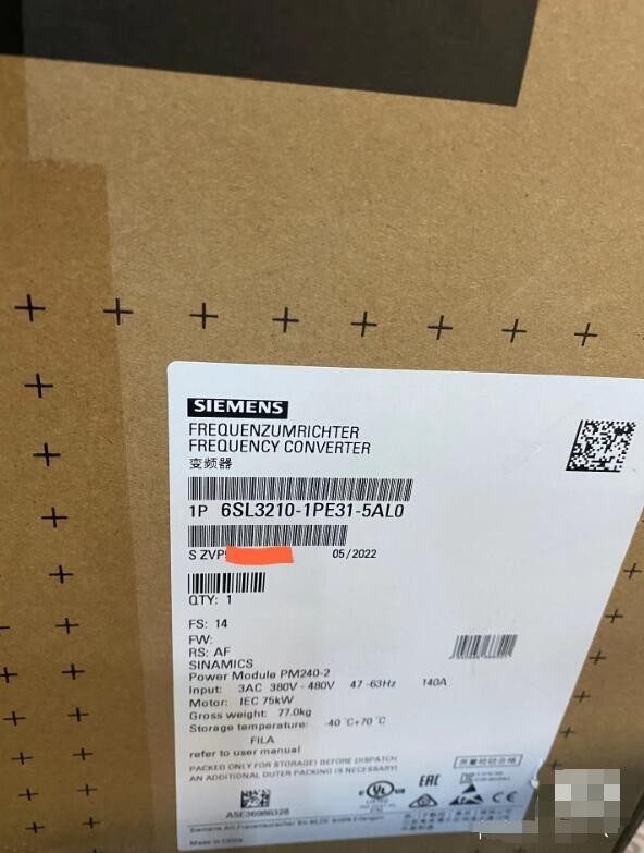 Частотный преобразователь Siemens 6SL3210-1PE31-5AL0