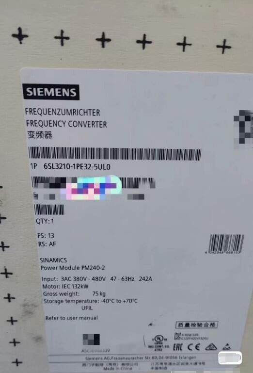 Частотный преобразователь Siemens 6SL3210-1PE32-5UL0