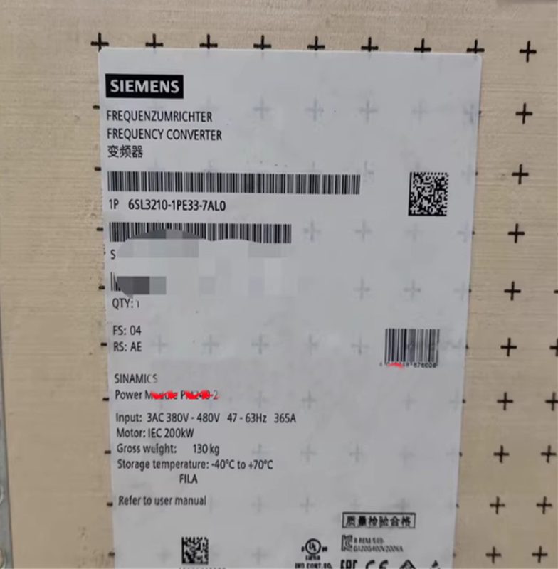 Частотный преобразователь Siemens 6SL3210-1PE33-7AL0