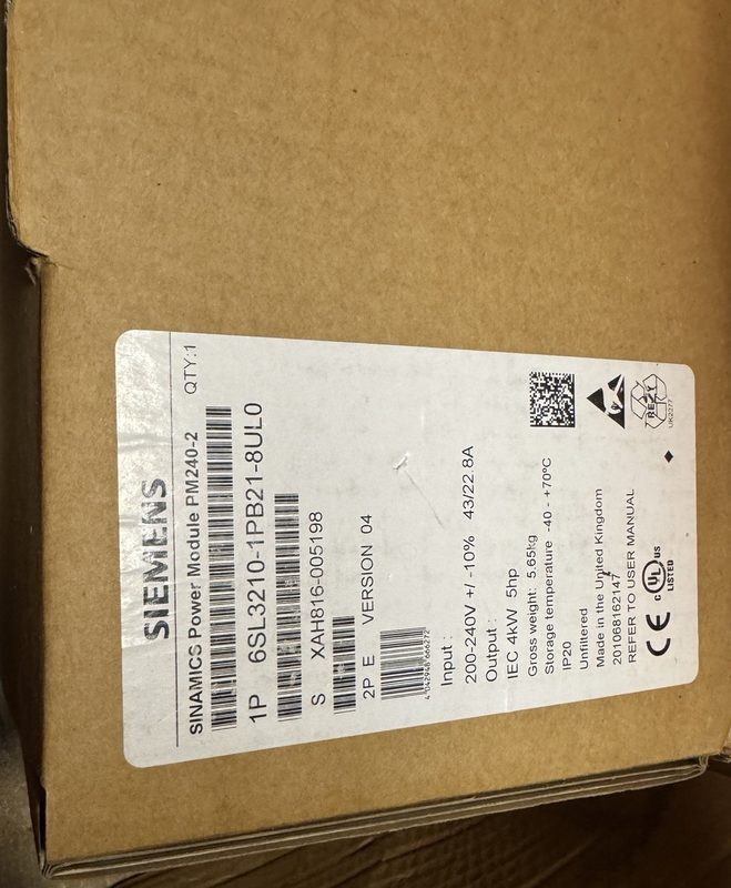 Частотный преобразователь Siemens 6SL3210-1SE16-0UA0