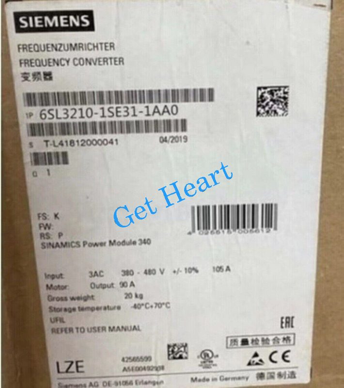 Частотный преобразователь Siemens 6SL3210-1SE31-1AA0