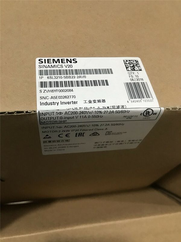Частотный преобразователь Siemens 6SL3210-5BB22-2AV0