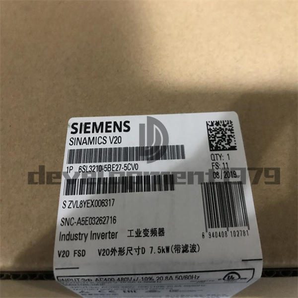 Частотный преобразователь Siemens 6SL3210-5BE27-5CV0