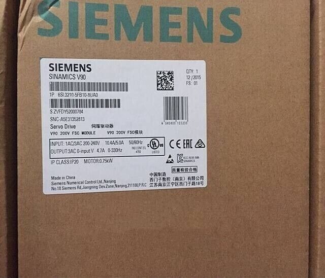 Сервопривод Siemens 6SL3210-5FB10-8UA0