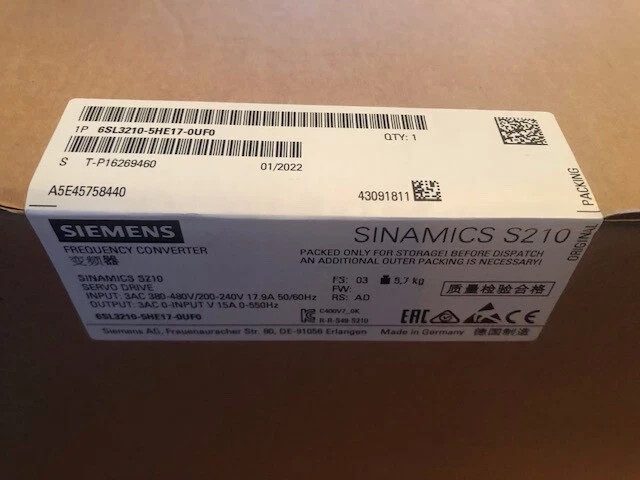Частотный преобразователь Siemens 6SL3210-5HE17-0UF0