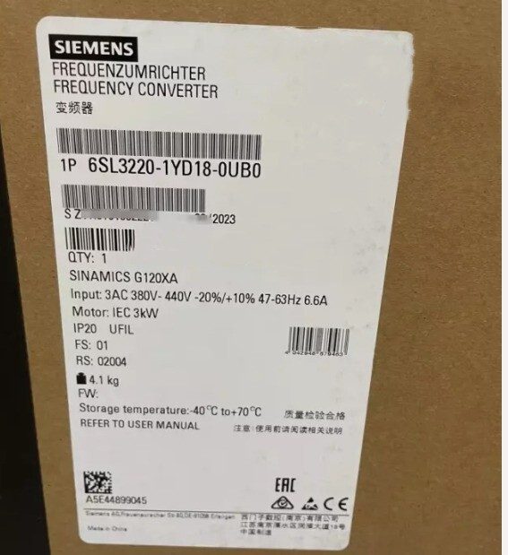 Частотный преобразователь Siemens 6SL3220-1YD18-0UB0
