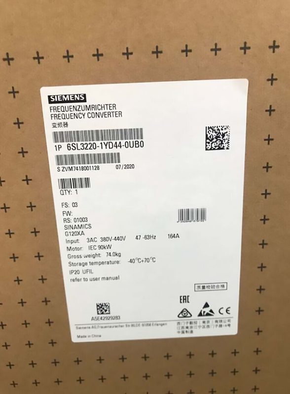 Частотный преобразователь Siemens 6SL3220-1YD44-0UB0