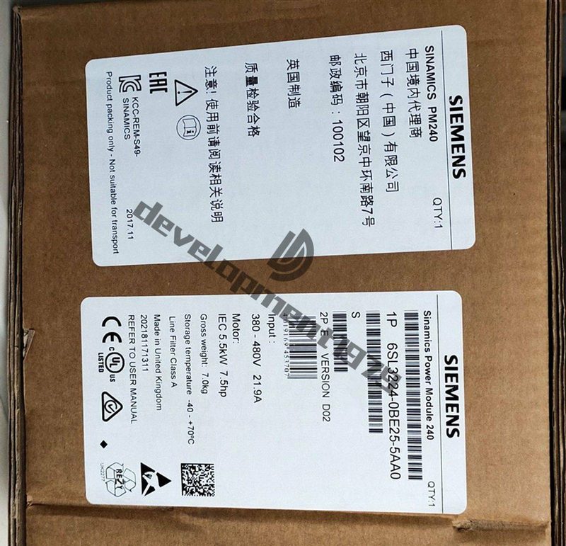 Частотный преобразователь Siemens 6SL3224-0BE25-5AA0