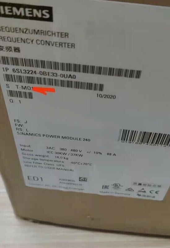 Частотный преобразователь Siemens 6SL3225-0BE33-0UA0