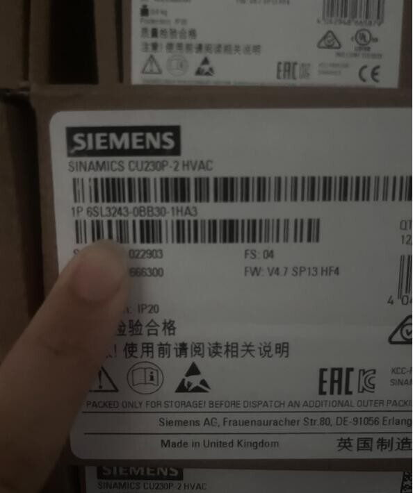 Частотный преобразователь Siemens 6SL3243-0BB30-1HA3