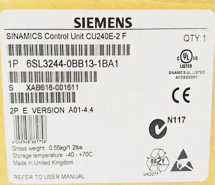 Частотный преобразователь Siemens 6SL3244-0BB13-1BA1