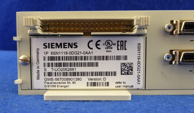 Сервоусилитель Siemens 6SN1118-0DG21-0AA1