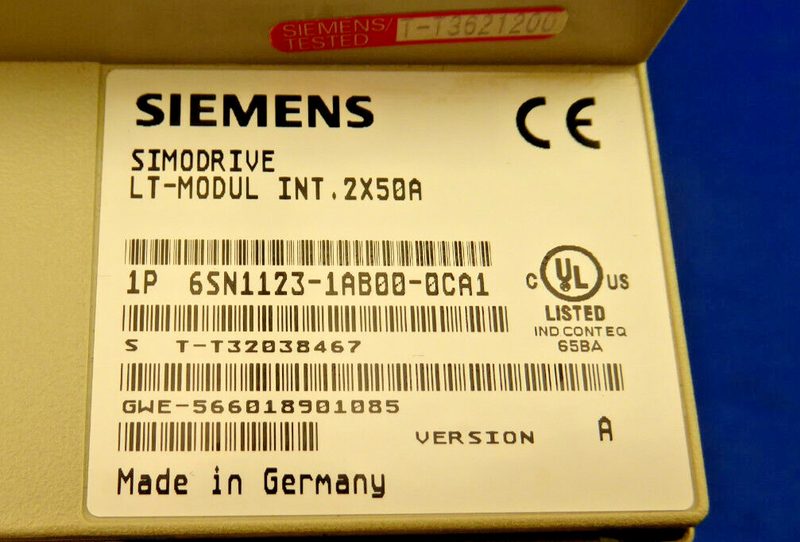 Сервоусилитель Siemens 6SN1123-1AB01-0CA1