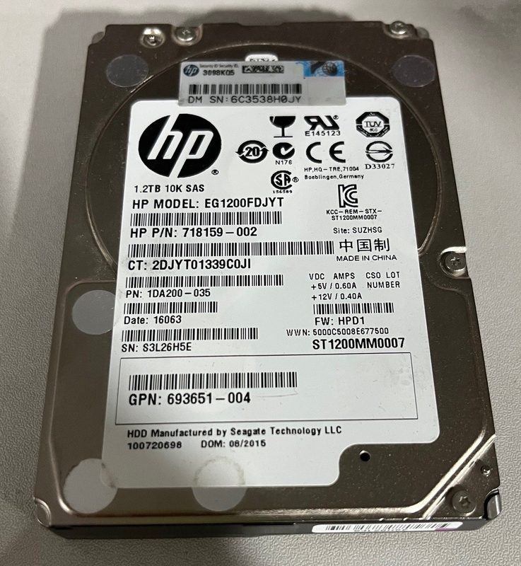 Жёсткий диск HPE 718159-001
