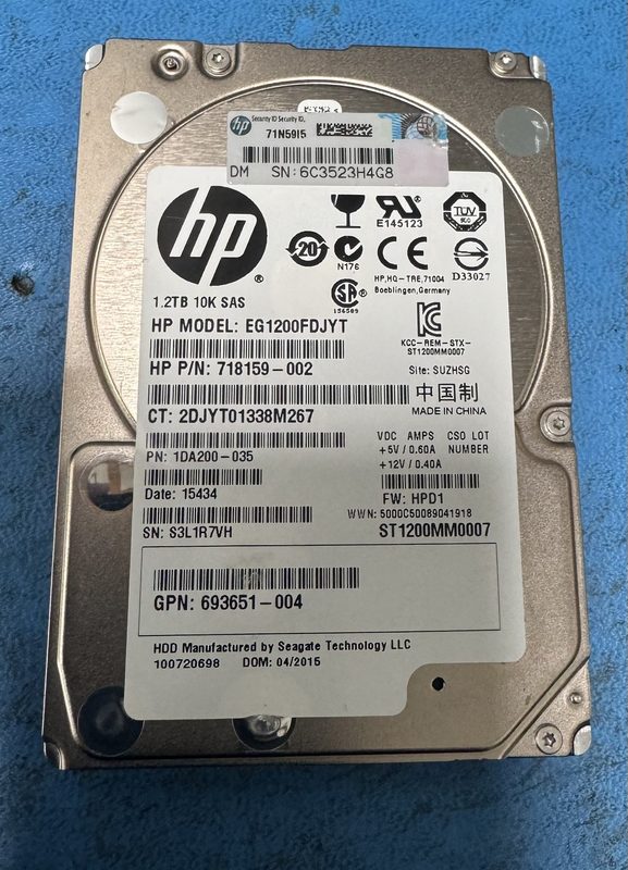 Жёсткий диск HPE 718159-002
