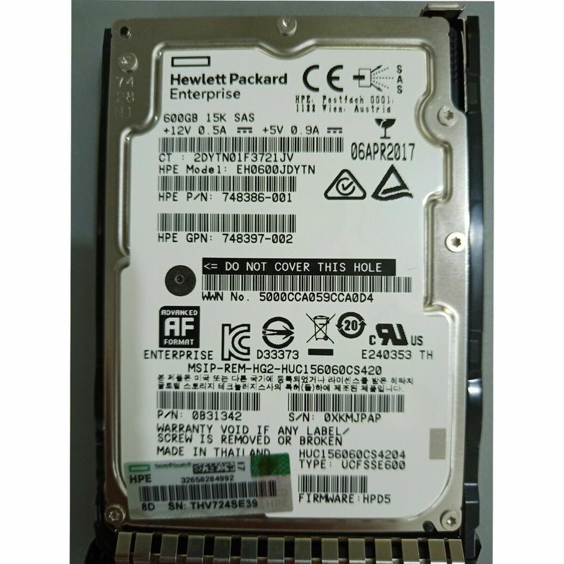 Жёсткий диск HPE 748387-B21
