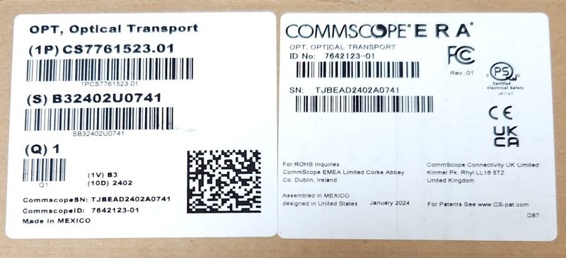 Операторское оборудование CommScope 7642123