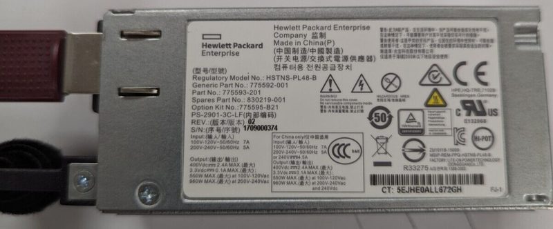 Блок питания HPE 775593-201