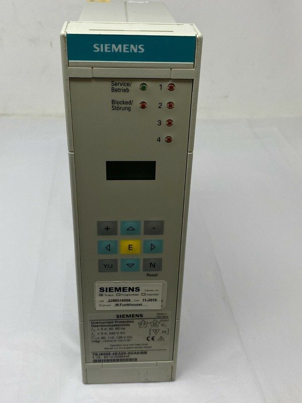 Реле защиты Siemens 7SJ6005-4EA00-0DA0/BB