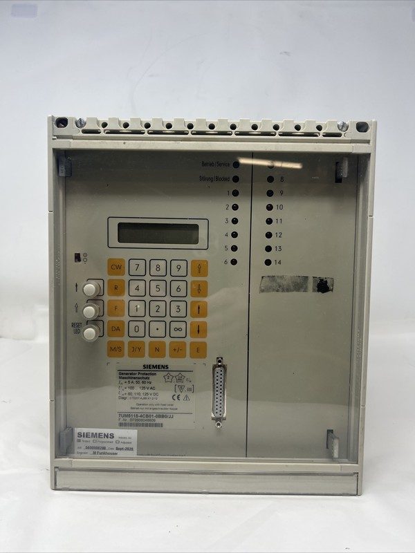 Реле защиты Siemens 7UM5115-4CB01-0BB0/JJ