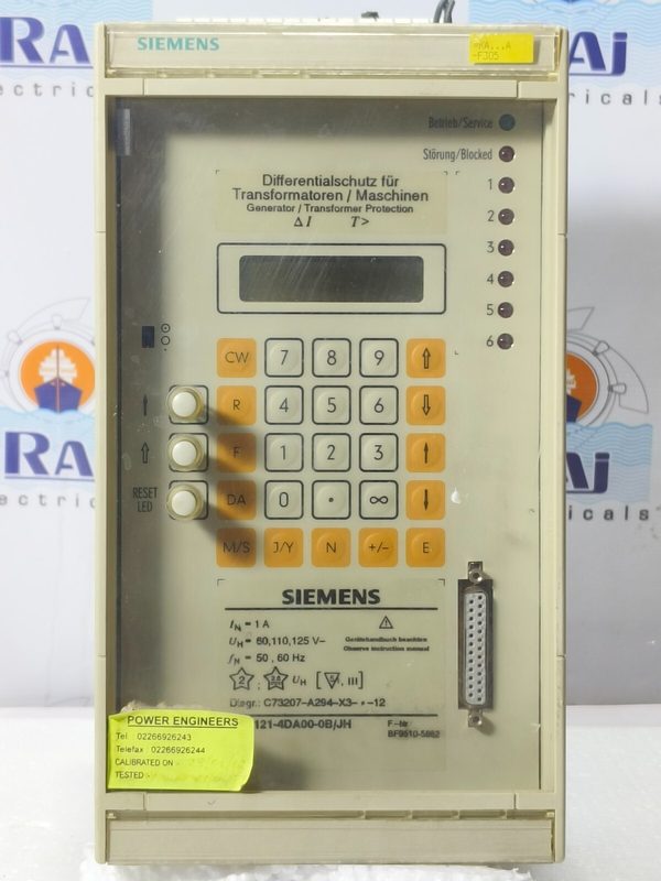 Реле защиты Siemens 7UT5121-4DA00-0B/JH