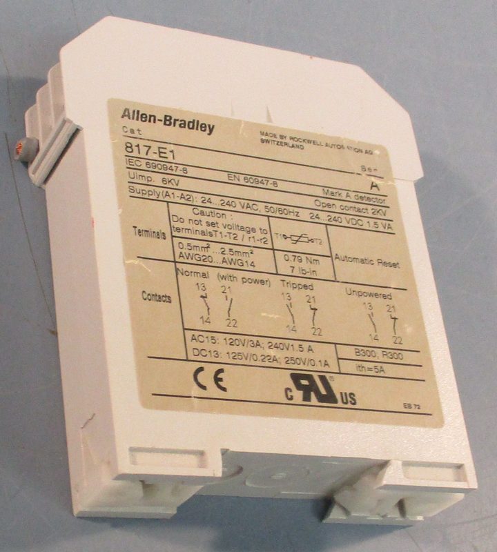 Реле защиты Allen-Bradley 817-E1