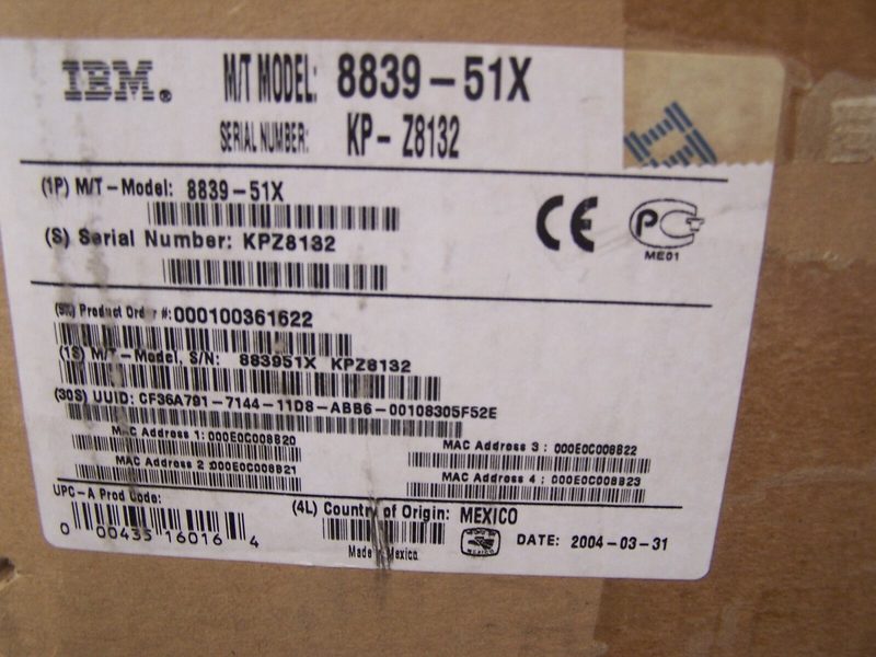 Сервер IBM 8839-51X