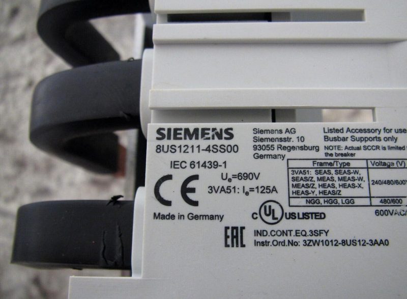 Автоматический выключатель Siemens 8US1211-4SS00