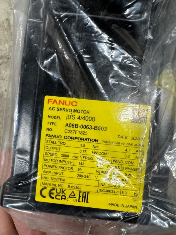 Серводвигатель FANUC A06B-0063-B503