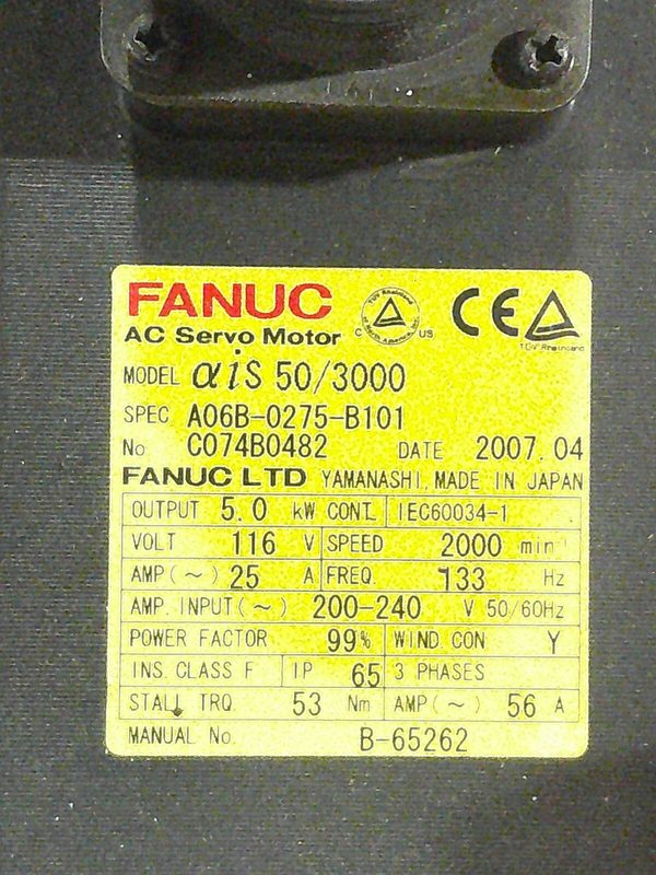 Серводвигатель FANUC A06B-0275-B101