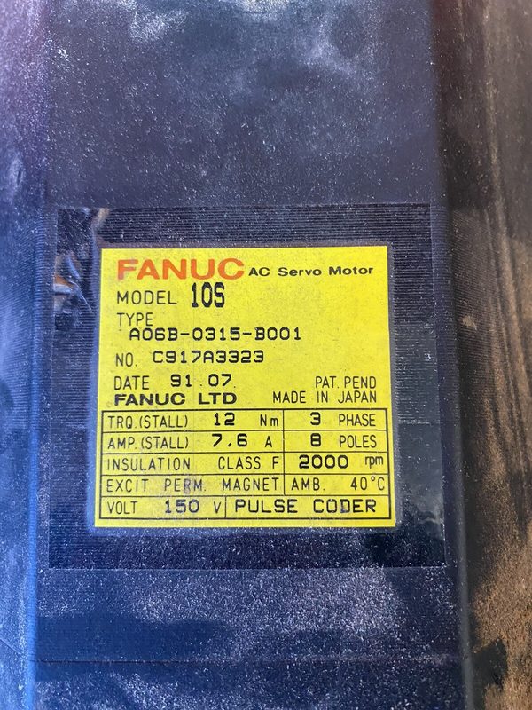 Серводвигатель FANUC A06B-0315-3001