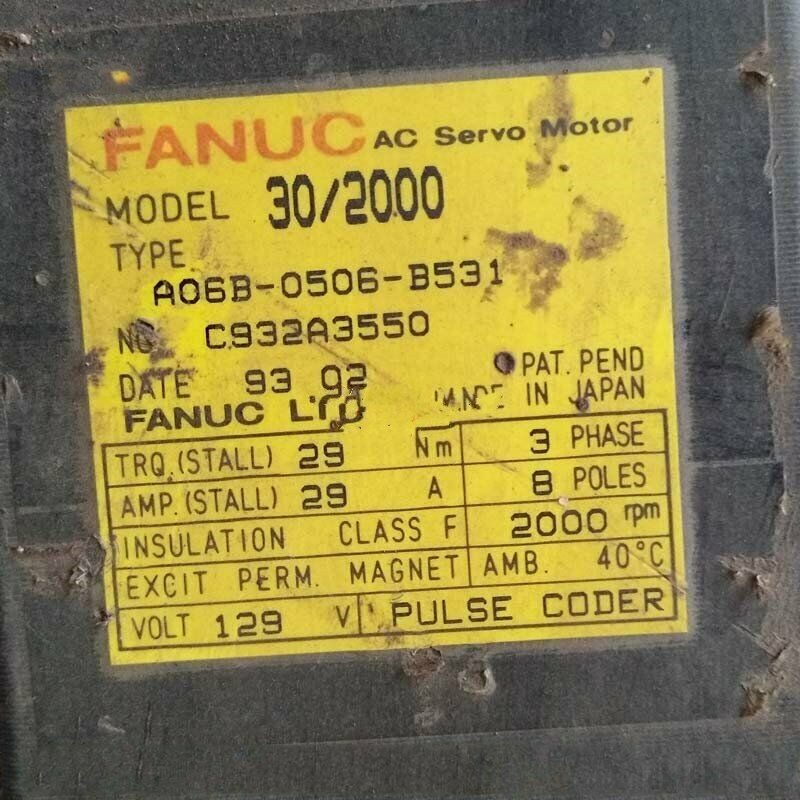 Серводвигатель FANUC A06B-0506-B531