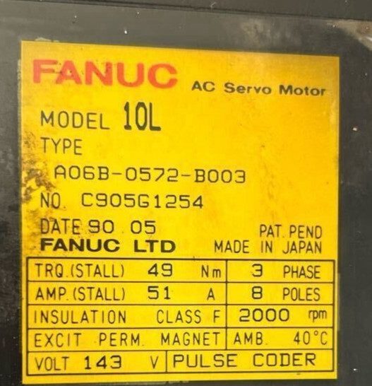 Серводвигатель FANUC A06B-0572-B003