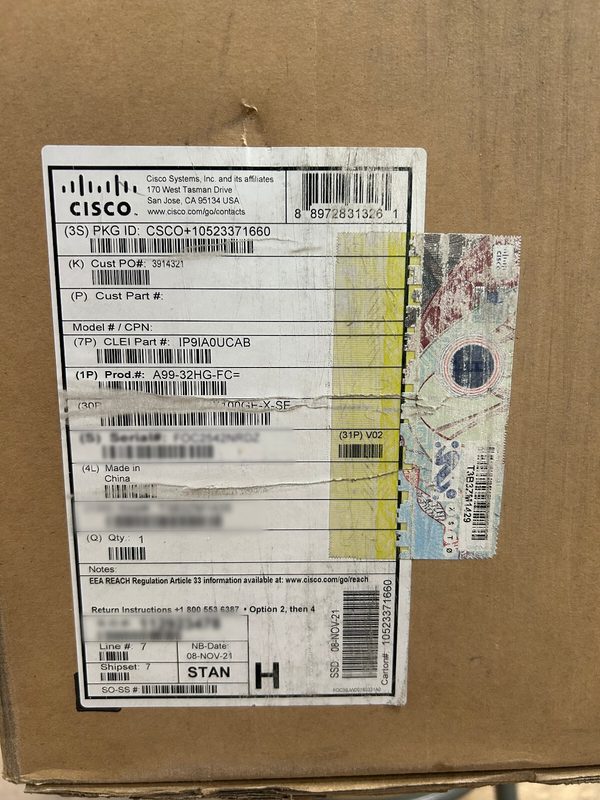 Маршрутизатор Cisco A99-32HG-FC