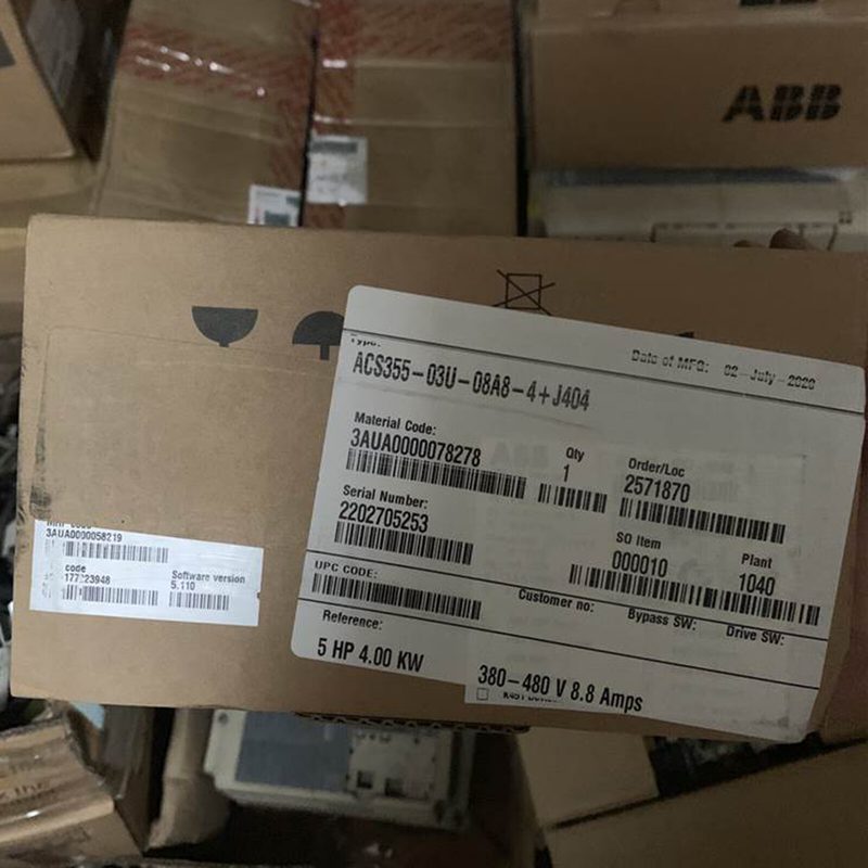 Частотный преобразователь ABB ACS355-03U-08A8-4+J404