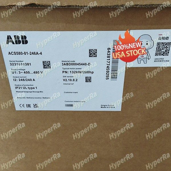 Частотный преобразователь ABB ACS580-01-246A-4