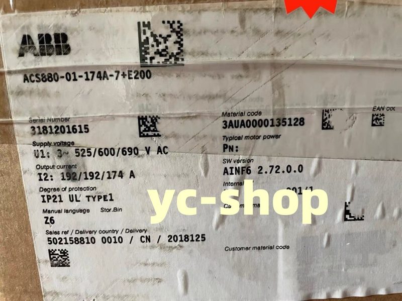 Частотный преобразователь ABB ACS880-01-174A-7+E200