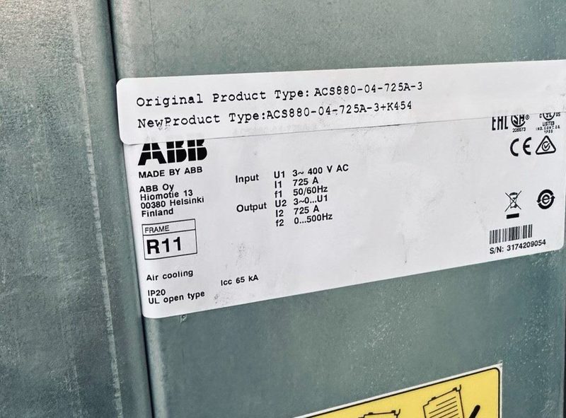 Частотный преобразователь ABB ACS880-04-725A-3