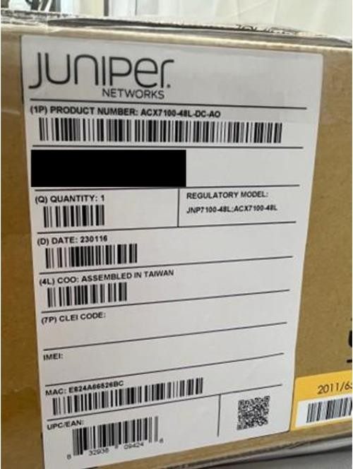 Маршрутизатор Juniper ACX7100-48L-DC-AO